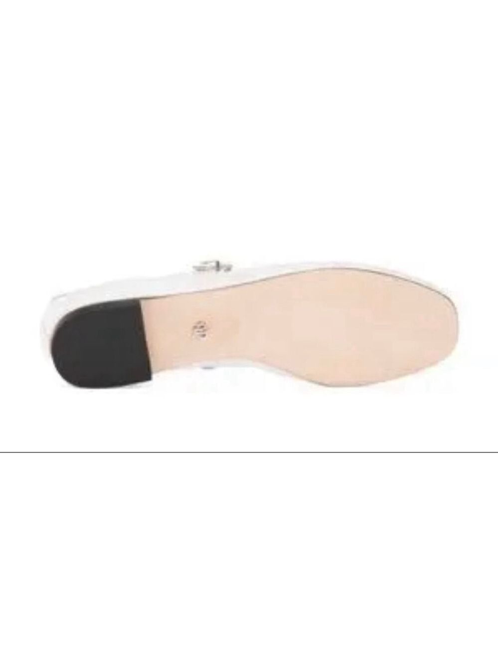 New PAIGE Josie Flats with Leather Trim Bone White 9 - Picture 7 of 9